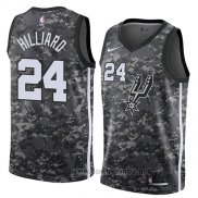 Camiseta San Antonio Spurs Darrun Hilliard #24 Ciudad 2018 Gris