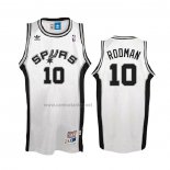 Camiseta San Antonio Spurs Dennis Rodman #10 Hardwood Classics Blanco