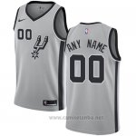 Camiseta San Antonio Spurs Personalizada 17-18 Gris