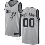 Camiseta San Antonio Spurs Personalizada 17-18 Gris