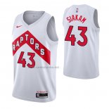 Camiseta Toronto Raptors Pascal Siakam #43 Association 2020-21 Blanco