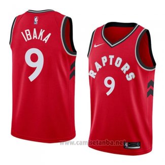 Camiseta Toronto Raptors Serge Ibaka #9 Icon 2018 Rojo