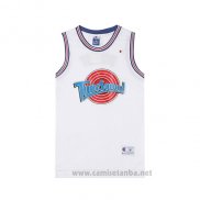 Camiseta Tune Squad Porky #8 Blanco