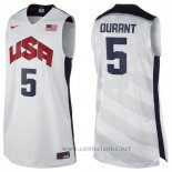 Camiseta USA 2012 Kevin Durant #5 Blanco
