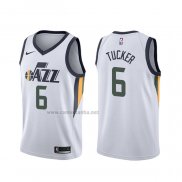 Camiseta Utah Jazz Rayjon Tucker #6 Association Edition Blanco