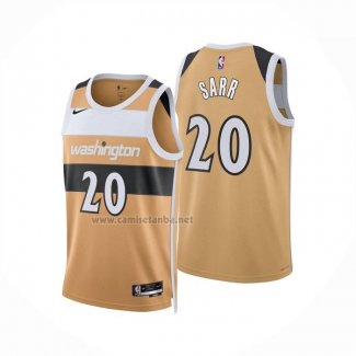 Camiseta Washington Wizards Alexandre Sarr NO 20 Ciudad 2025-26 Amarillo