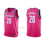 Camiseta Washington Wizards Jordan Schakel #20 Ciudad 2022-23 Rosa