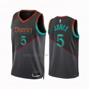 Camiseta Washington Wizards Tyus Jones #5 Ciudad 2023-24 Negro