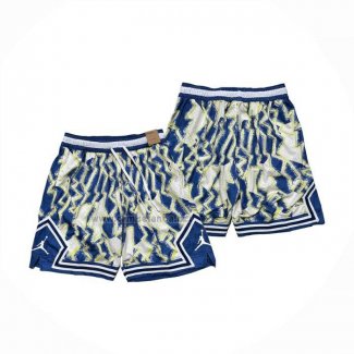 Pantalone Jordan Just Don 2025 Azul Amarillo