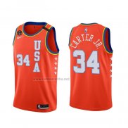 Camiseta 2020 Rising Star Wendell Carter Jr. #34 USA Rojo