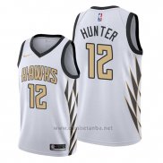Camiseta Atlanta Hawks De'andre Hunter #12 Ciudad Blanco