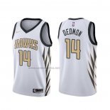 Camiseta Atlanta Hawks Dewayne Dedmon #14 Ciudad Blanco