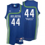 Camiseta Atlanta Hawks Pistol Pete #44 Retro Azul