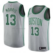 Camiseta Boston Celtics Marcus Morris #13 Ciudad 2018 Gris