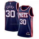 Camiseta Brooklyn Nets Seth Curry #30 Ciudad 2021-22 Azul