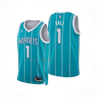 Camiseta Charlotte Hornets LaMelo Ball NO 1 Icon 2024-25 Verde