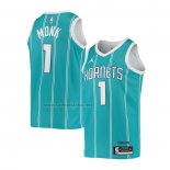 Camiseta Charlotte Hornets Malik Monk #1 Icon 2020-21 Verde