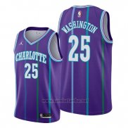 Camiseta Charlotte Hornets P. J. Washington #25 Classic 2019-20 Violeta