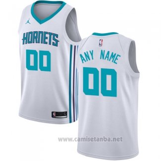 Camiseta Charlotte Hornets Personalizada 17-18 Blanco