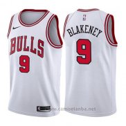 Camiseta Chicago Bulls Antonio Blakeney #9 Association 2017-18 Blanco