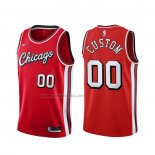 Camiseta Chicago Bulls Personalizada Ciudad 2021-22 Rojo