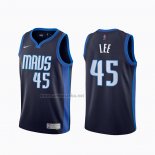 Camiseta Dallas Mavericks Courtney Lee #45 Earned 2020-21 Azul