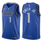 Camiseta Dallas Mavericks Dennis Smith Jr. #1 Icon 2017-18 Azul