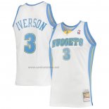 Camiseta Denver Nuggets Allen Iverson #3 Mitchell & Ness 2006-07 Blanco