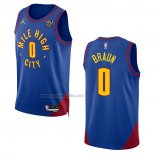 Camiseta Denver Nuggets Christian Braun #0 Statement 2022-23 Azul