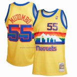 Camiseta Denver Nuggets Dikembe Mutombo #55 Mitchell & Ness 1991-92 Amarillo