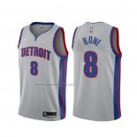 Camiseta Detroit Pistons Jordan Bone #8 Statement Gris