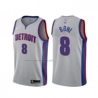 Camiseta Detroit Pistons Jordan Bone #8 Statement Gris