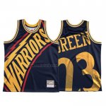 Camiseta Golden State Warriors Draymond Verde #23 Mitchell & Ness Big Face Azul