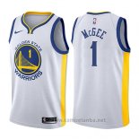 Camiseta Golden State Warriors Javale McGee #1 Association 2017-18 Blanco