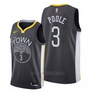 Camiseta Golden State Warriors Jordan Poole #3 Statement Negro
