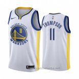 Camiseta Golden State Warriors Klay Thompson #11 Association 2018 Blanco