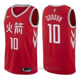 Camiseta Houston Rockets Eric Gordon #10 Ciudad 2017-18 Rojo