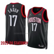 Camiseta Houston Rockets Tari Eason #17 Statement 2023-24 Negro