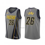 Camiseta Indiana Pacers Jeremy Lamb #26 Ciudad 2019-20 Gris