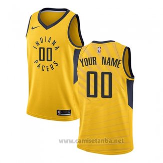 Camiseta Indiana Pacers Personalizada Statement 2017-18 Amarillo