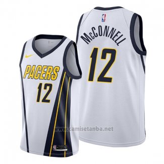 Camiseta Indiana Pacers T.j. Mcconnell #12 Earned Blanco