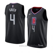 Camiseta Los Angeles Clippers Jamychal Green #4 Statement 2019 Negro