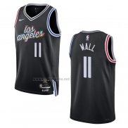 Camiseta Los Angeles Clippers John Wall #11 Ciudad 2022-23 Negro