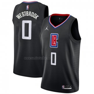 Camiseta Los Angeles Clippers Russell Westbrook #0 Statement Negro