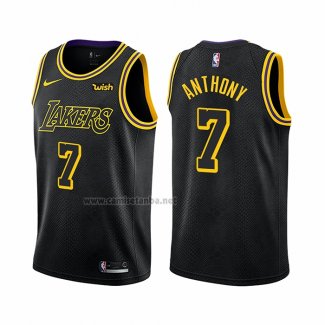 Camiseta Los Angeles Lakers Carmelo Anthony #7 Ciudad Negro
