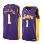 Camiseta Los Angeles Lakers Lance Stephenson #1 Statement 2017-18 Violeta