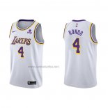 Camiseta Los Angeles Lakers Rajon Rondo #4 Association 2021-22 Blanco