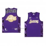 Camiseta Los Angeles Lakers x AAPE Violeta