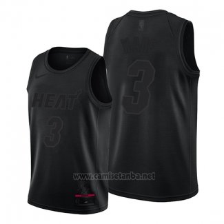 Camiseta Miami Heat Dwyane Wade #3 MVP Negro