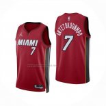 Camiseta Miami Heat Giannis Antetokounmpo NO 7 Statement Rojo